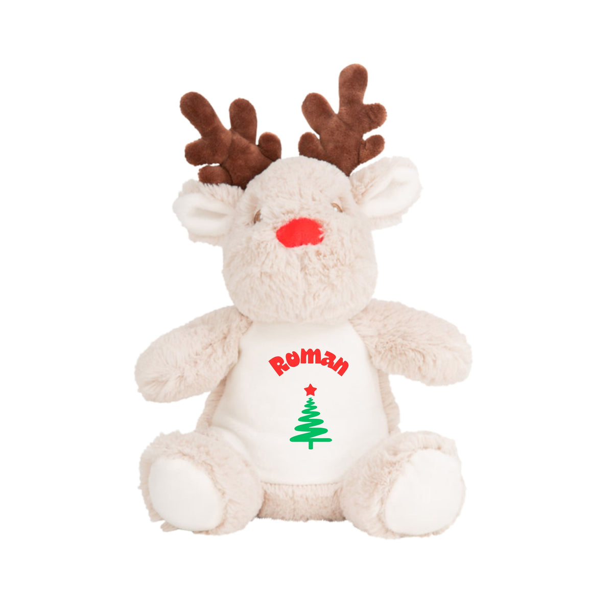 MLW By Design - Personalised Reindeer Plush Toy | 6 Print Colours