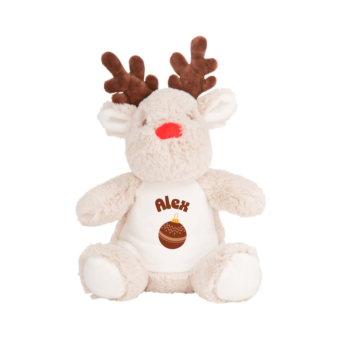 MLW By Design - Personalised Reindeer Plush Toy | 6 Print Colours