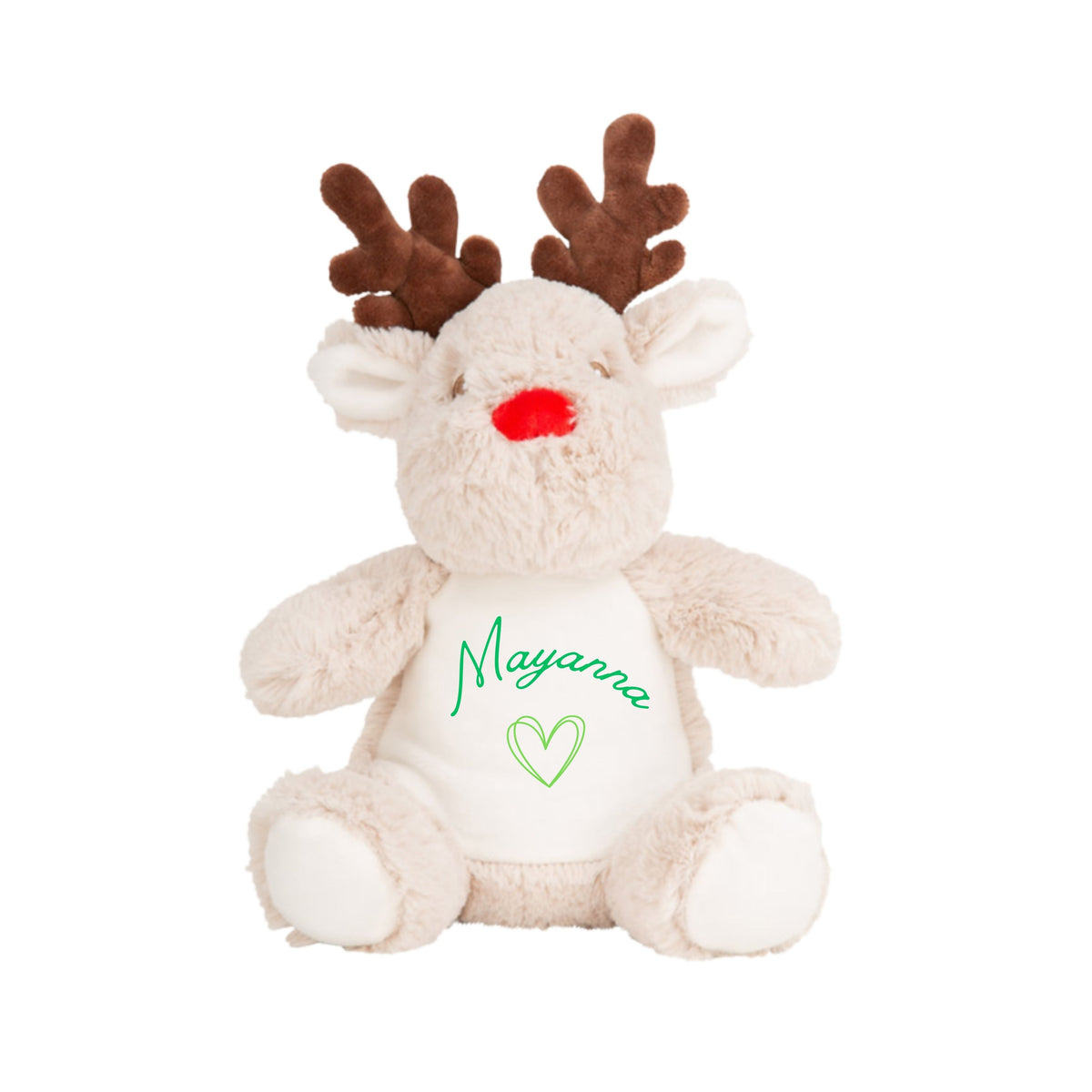 MLW By Design - Personalised Reindeer Plush Toy | 6 Print Colours