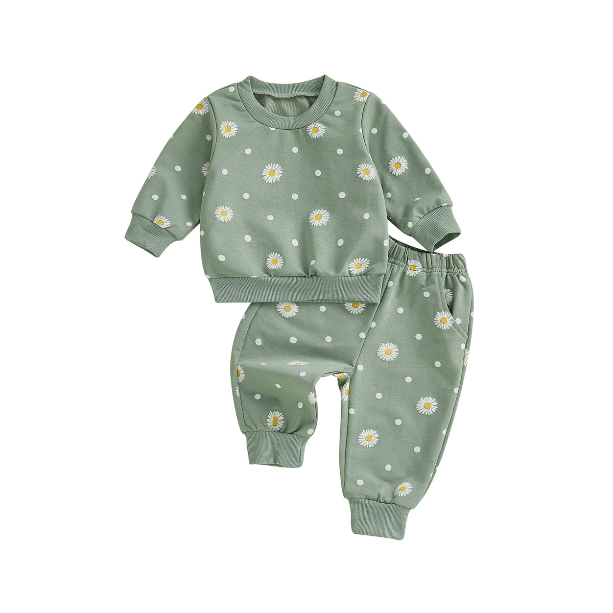 Daisy Dots Winter Set | Sage