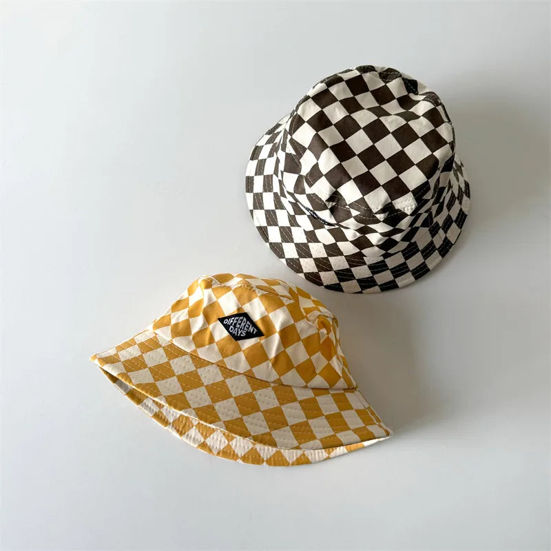 Checkered Bucket Hat | Multiple Colours
