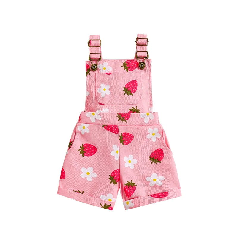 Kayla Floral Overalls | Pink