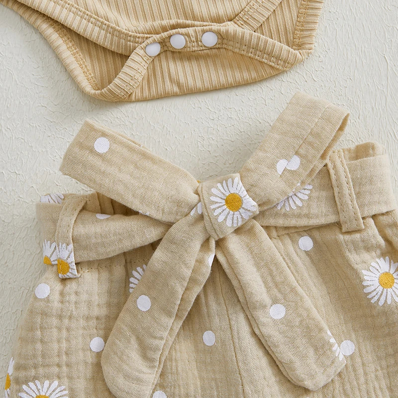 Daisy Dots 3 Piece Set | Beige