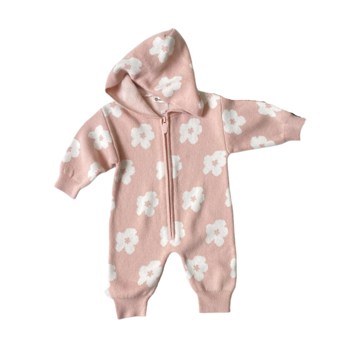 Pastel Hooded Zipper Romper | 3 Colours