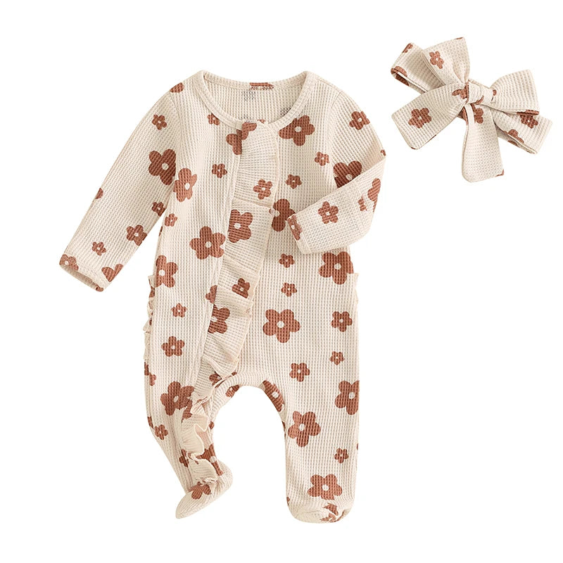 Lucille Floral Romper | Beige