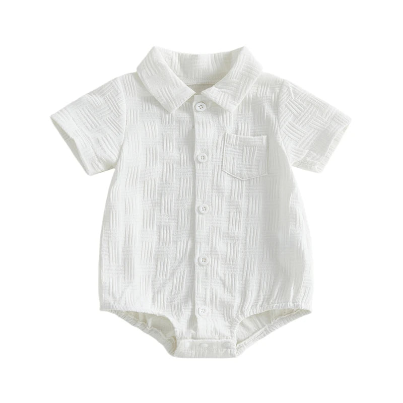 Verano Textured Romper | Milk