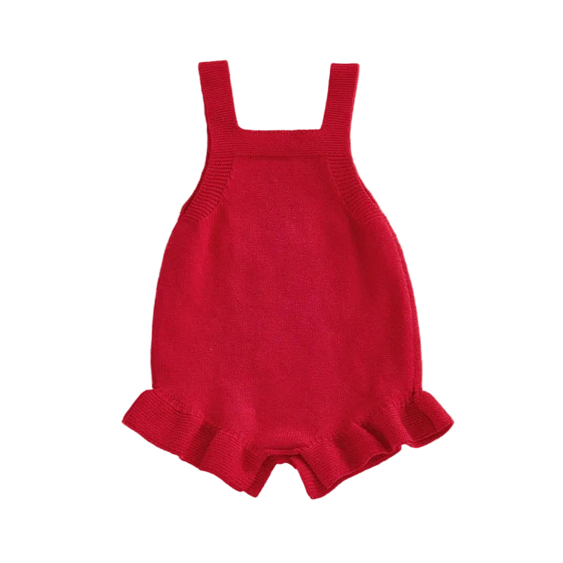 My 1st Valentine's Day Knit Romper | White or Red