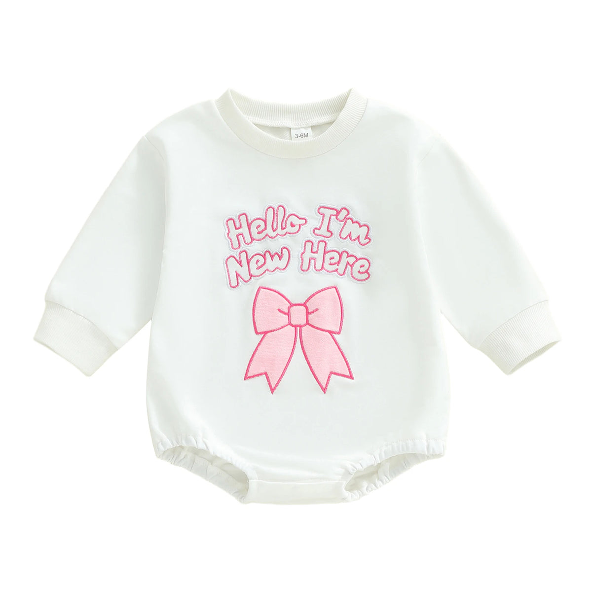 I'm New Here Romper | White