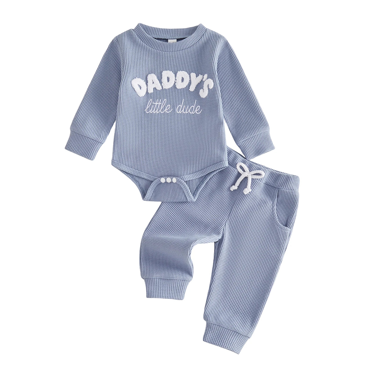 Waffle Daddy's Little Dude Set | Blue