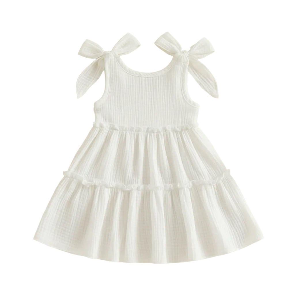 Geneveive Tiered Dress | White