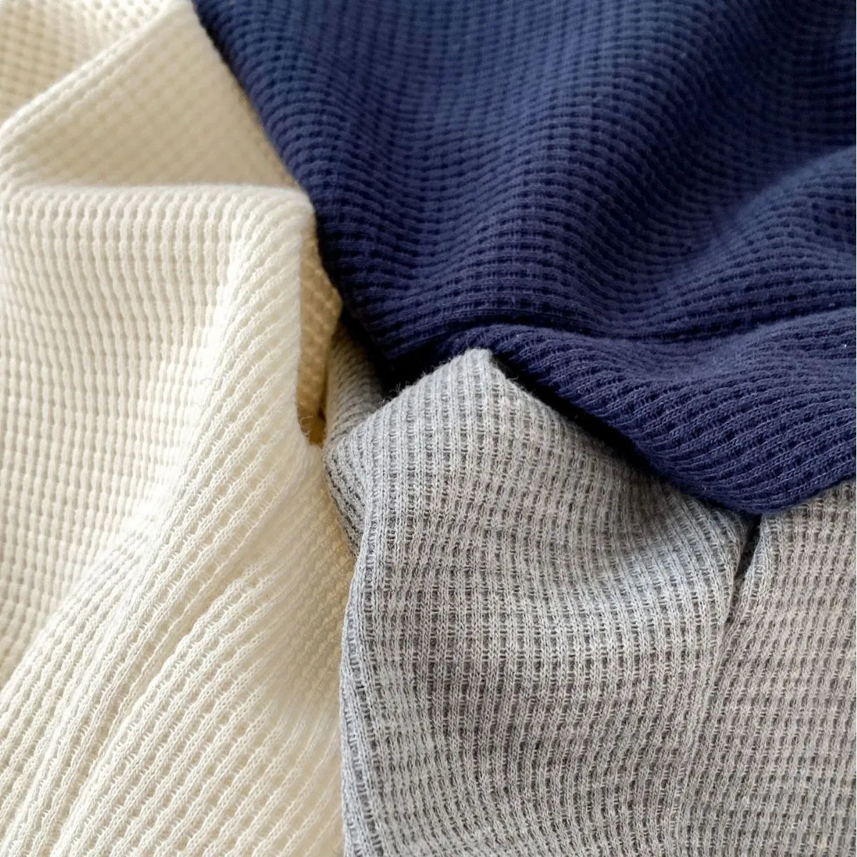 Happy Waffle Trackies | Cream