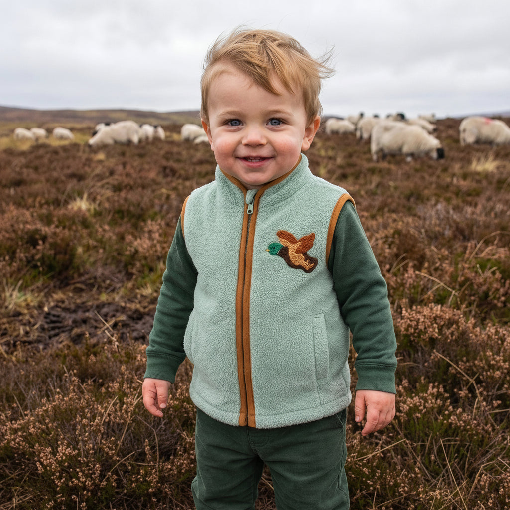 Hunter Retro Fleece Vest | Duck