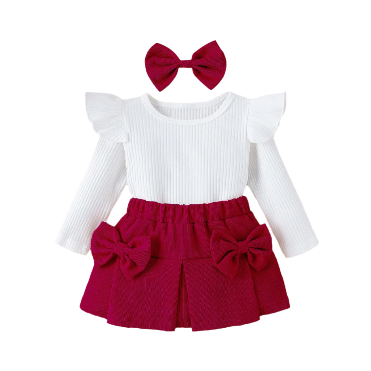 Nova Skirt Set | Red