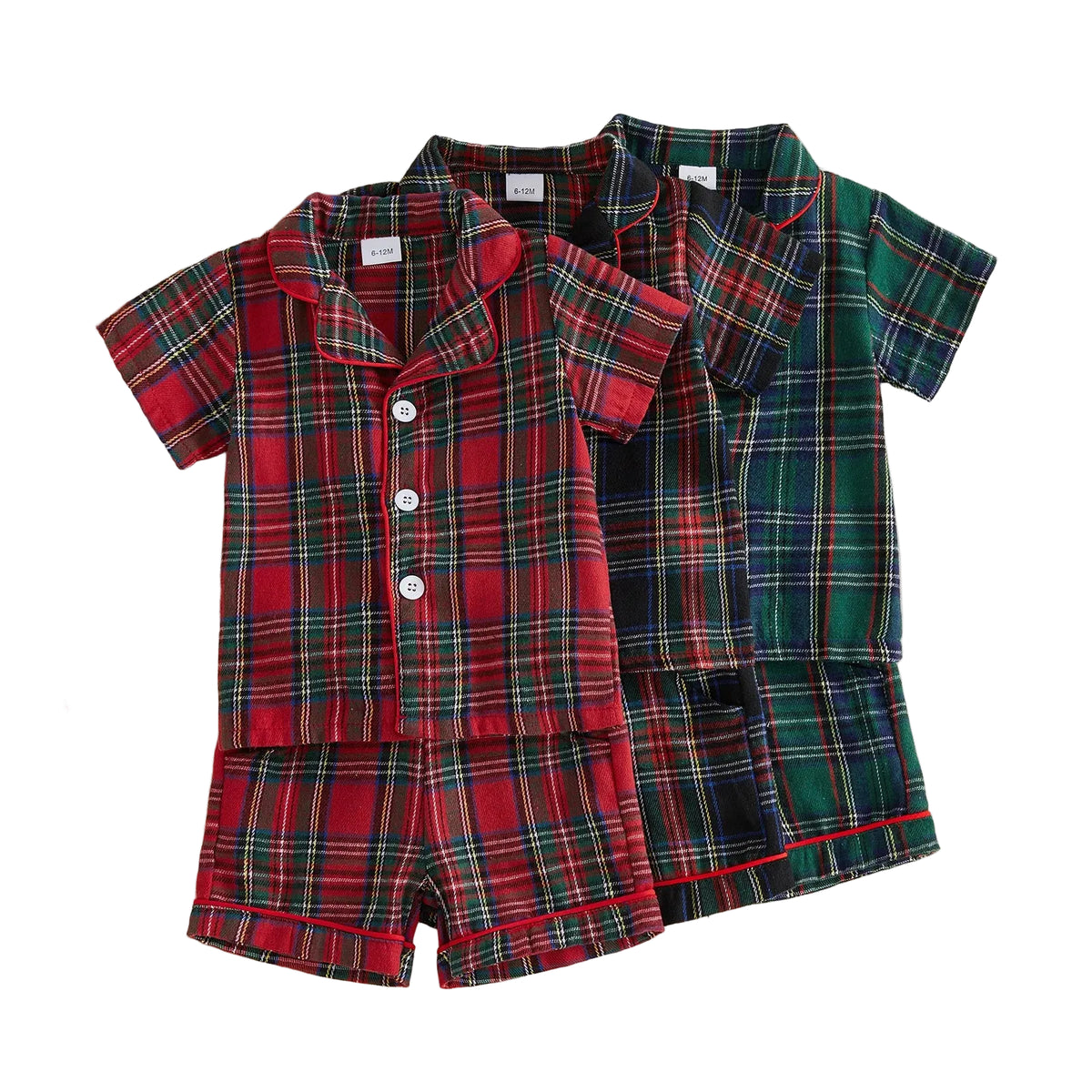 Finlay Plaid Christmas Pajama Set | Green