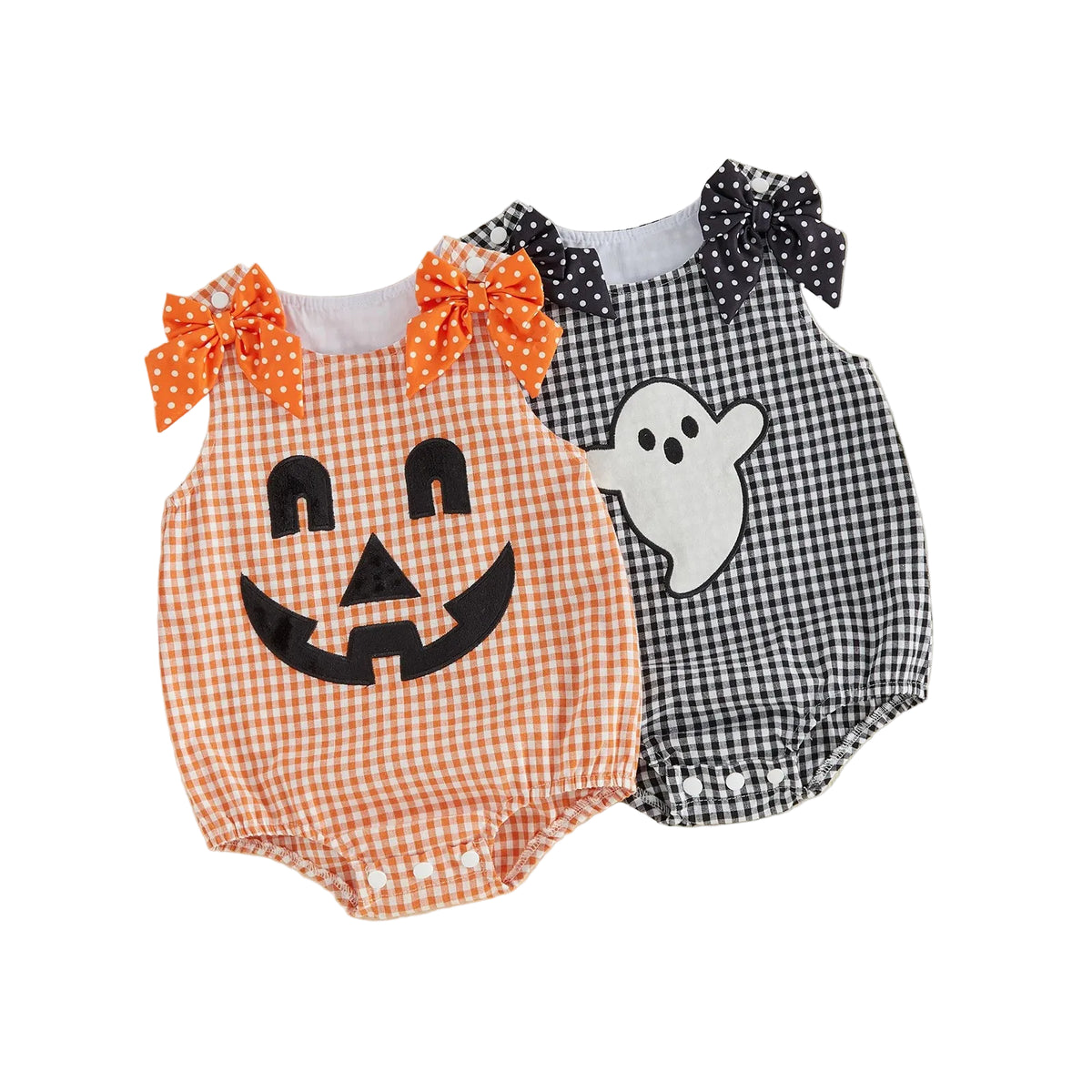 Gingham Ghost Romper