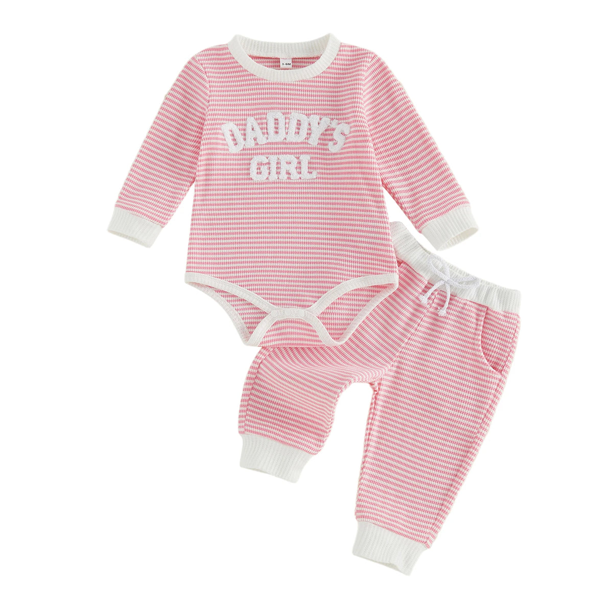 Daddy's Girl Stripey Set | Pink