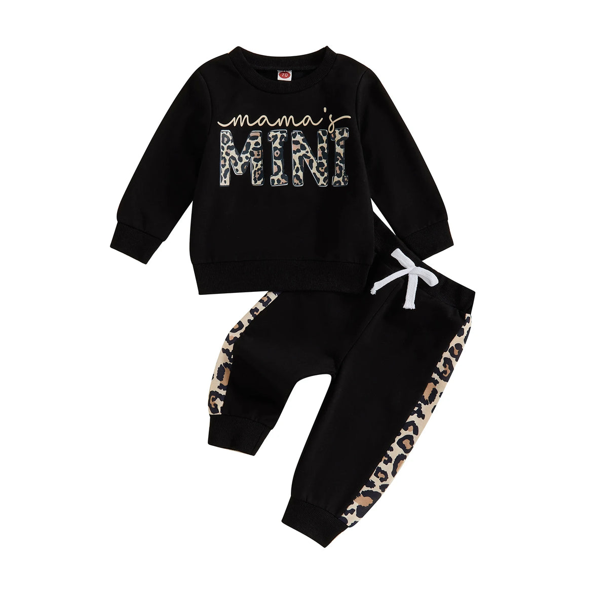 Mama's Mini Leopard Set | Black