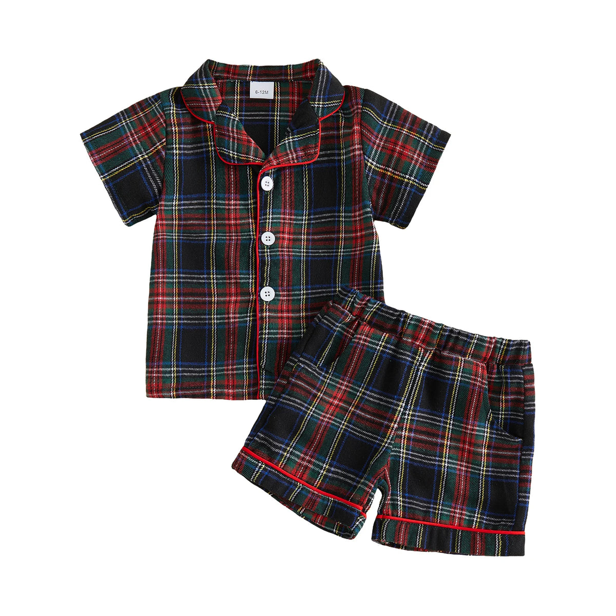Finlay Plaid Christmas Pajama Set | Blue