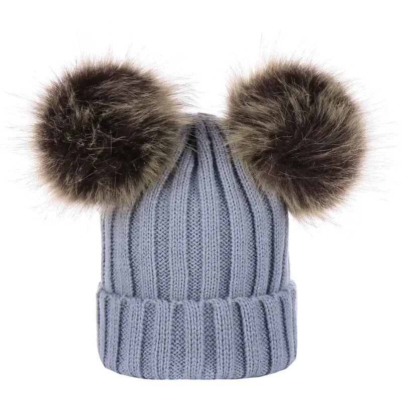 Double Pom Pom Beanie | 8 Colours