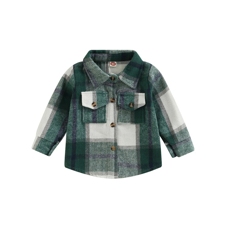 Plaid Shacket | Forest