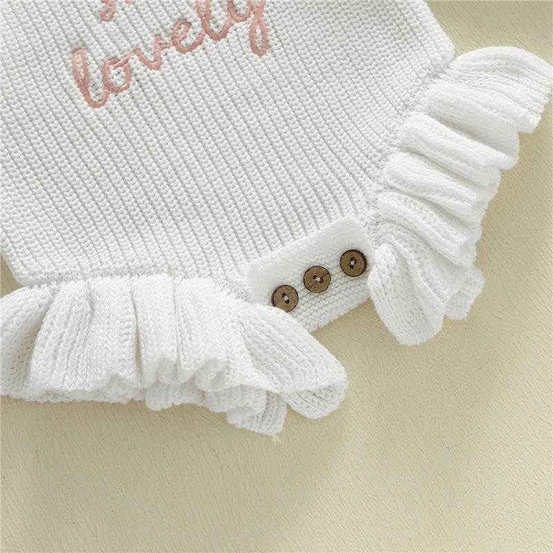 Isn't She Lovely Knit Romper | White