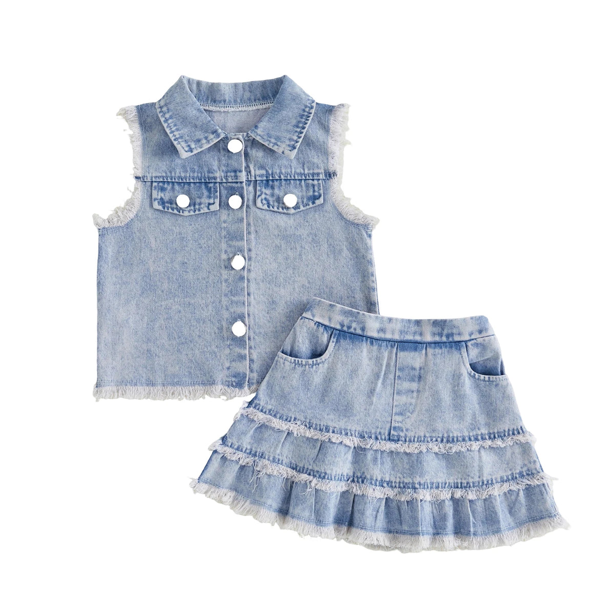Jolene Denim Skirt Set