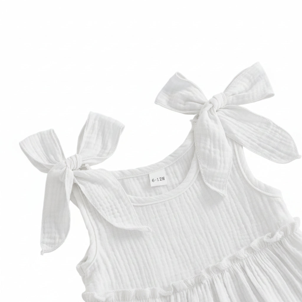 Geneveive Tiered Dress | White