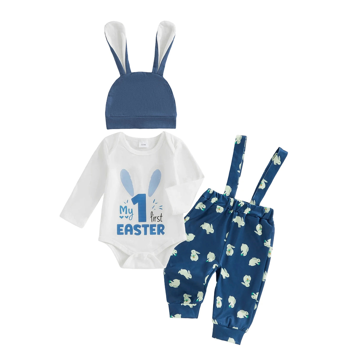 First Easter Bunny Ears Set | Dark Blue