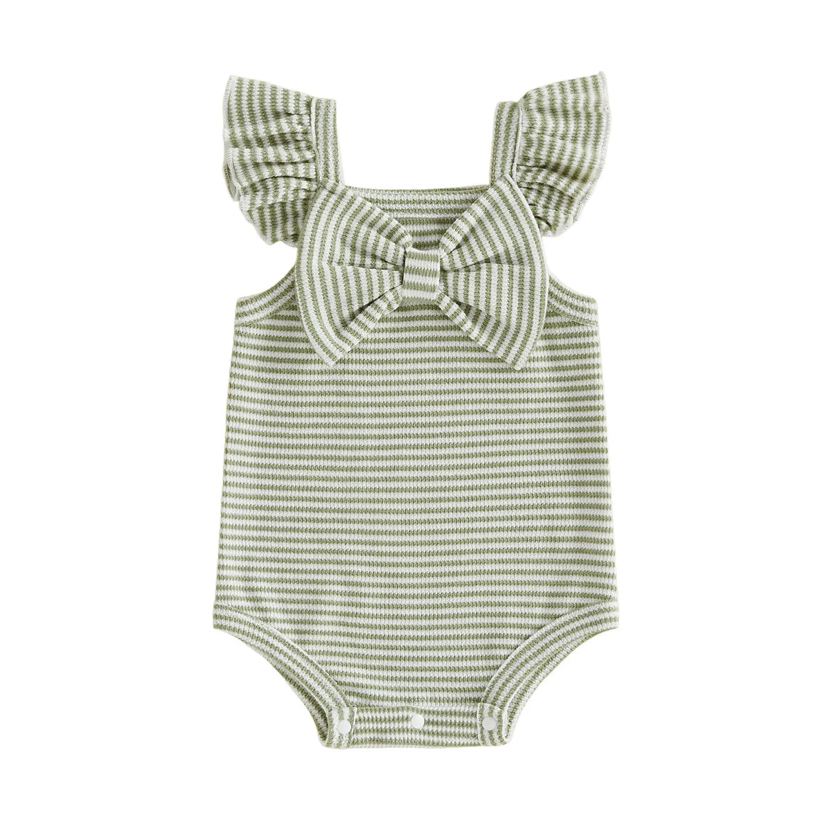 Piper Summer Bow Romper | Green