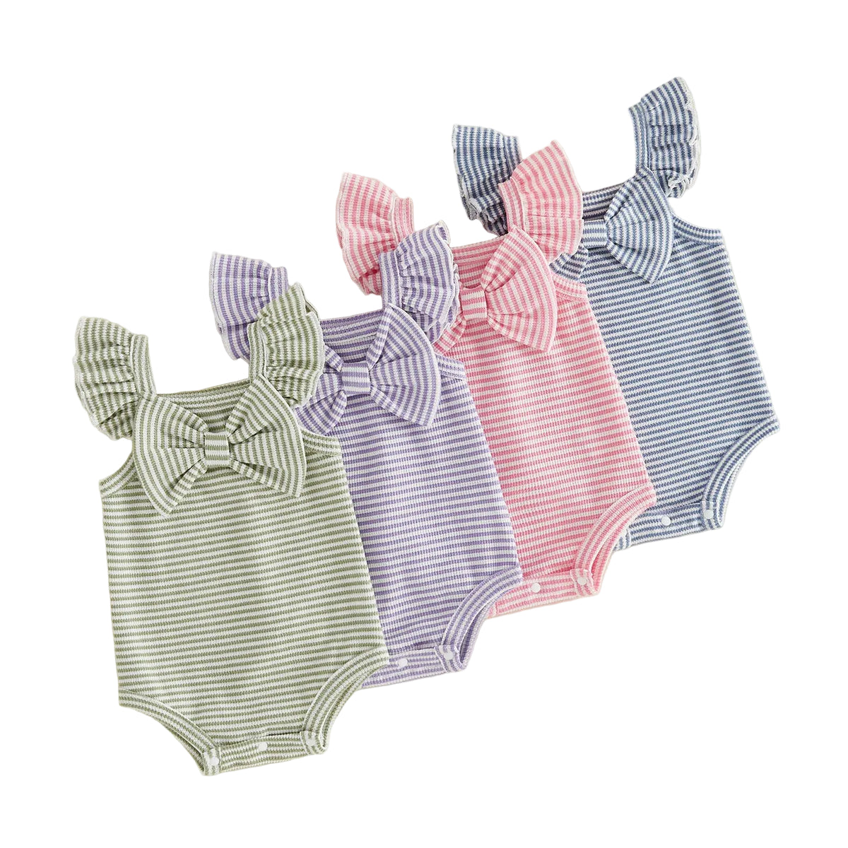 Piper Summer Bow Romper | Pink