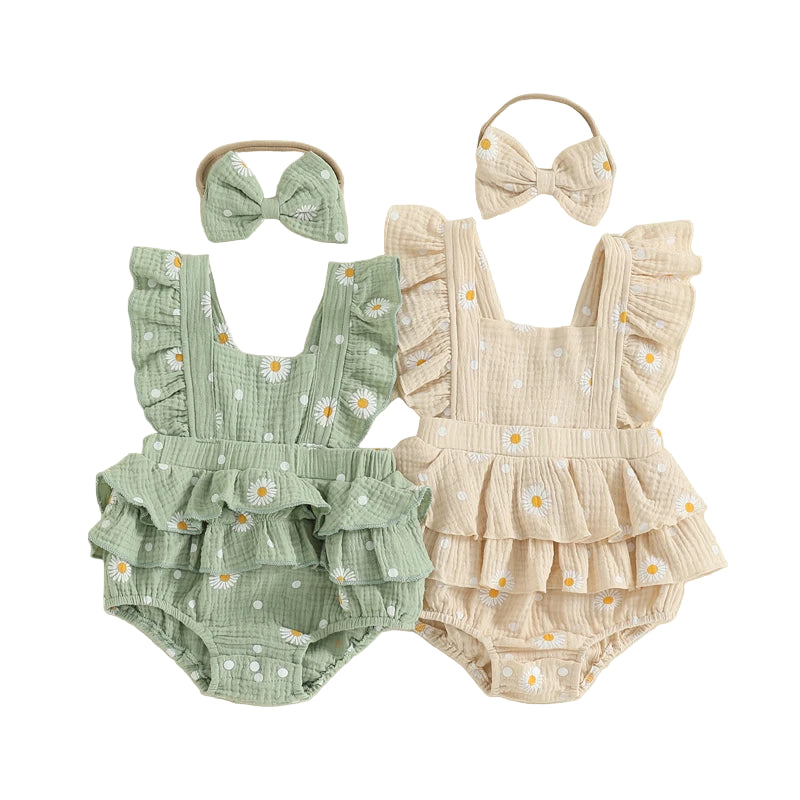 Betty Ruffled Floral Romper | Butter