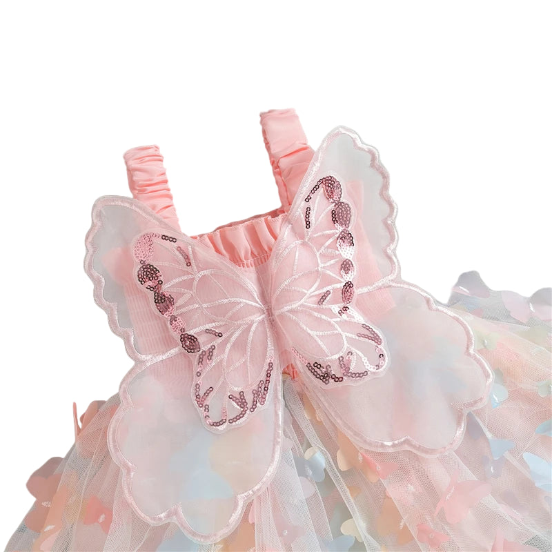 Rainbow Butterfly Party Dress
