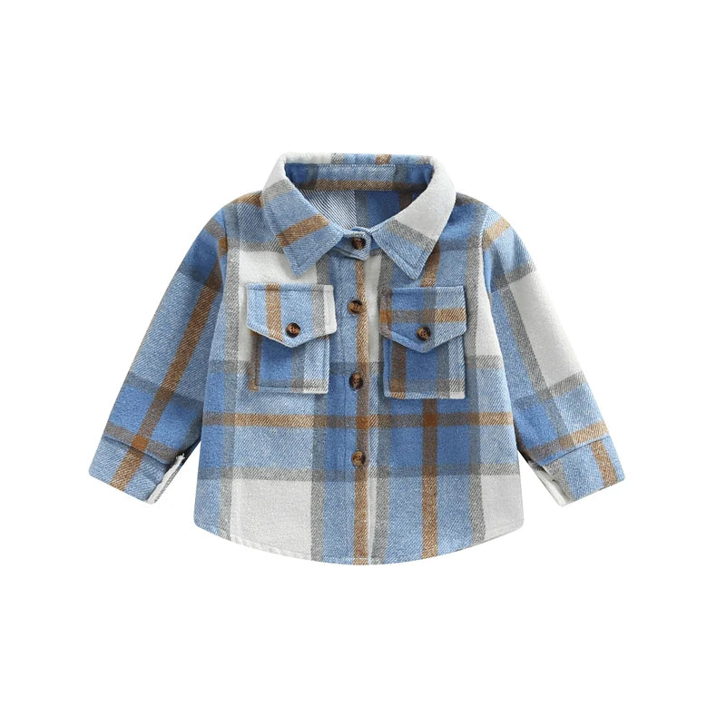 Plaid Shacket | Blue