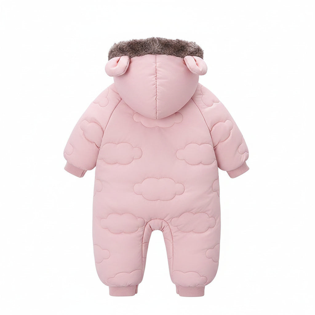 Cloud Quilted Plush Onesie | Pink