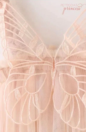 Petticoat Princess - Champagne Butterfly Dress