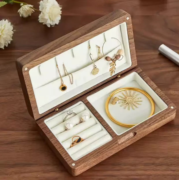 Timber Tinkers - Personalised Wooden Jewellery Box | Birth Flower