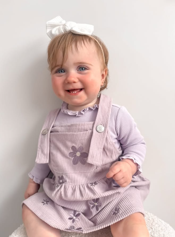 Daisy Corduroy Skirt Overalls | Purple