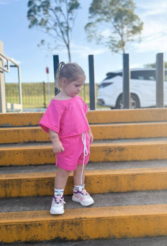 Carrington Kids - Crop Set | Pink *CLEARANCE*