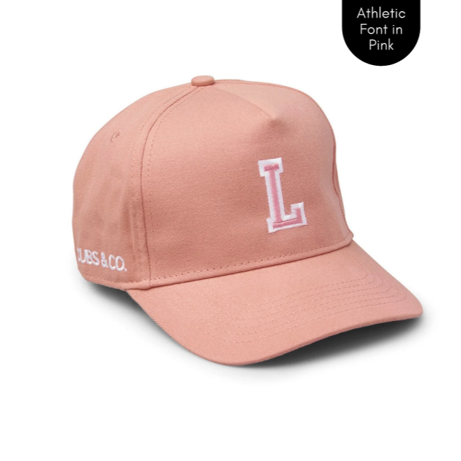 Cubs & Co - PERSONALISED PINK W/ INITIALS | ATHLETIC BLACK FONT