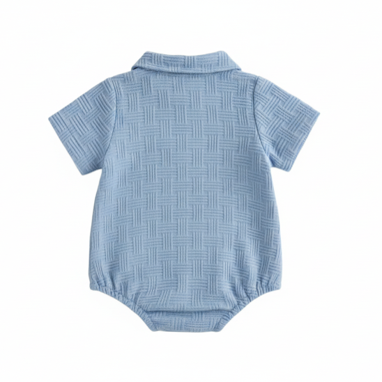 Verano Textured Romper | Sky