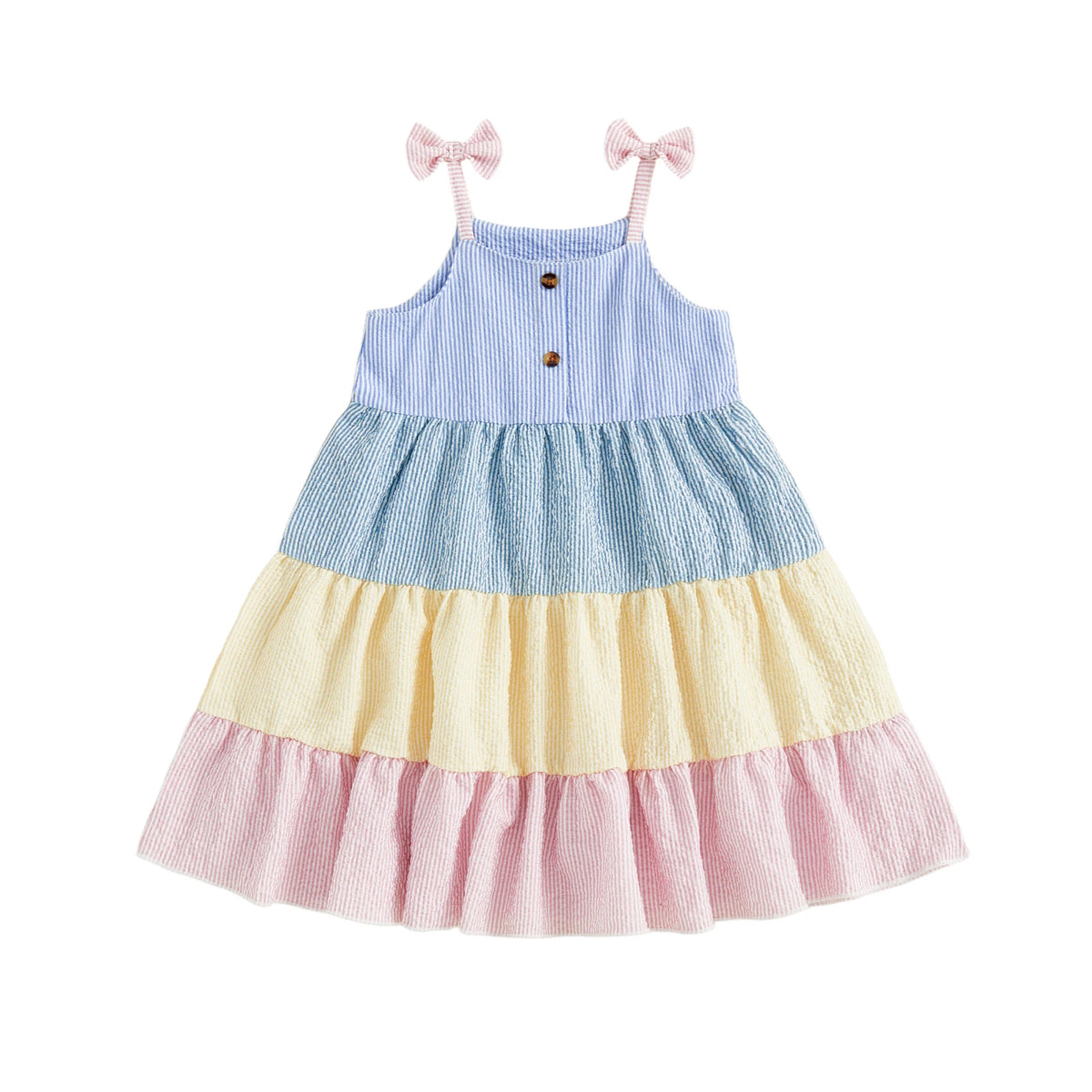 Rainbow Tiered Dress