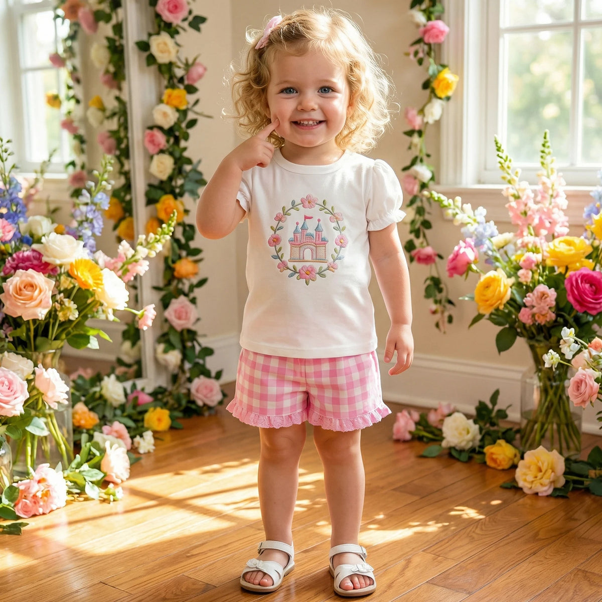 Fairy Castle Set | Pink Gingham