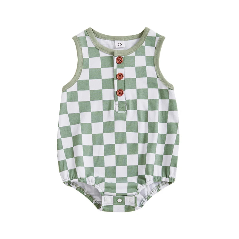 Reef Checkered Bodysuit | Sage