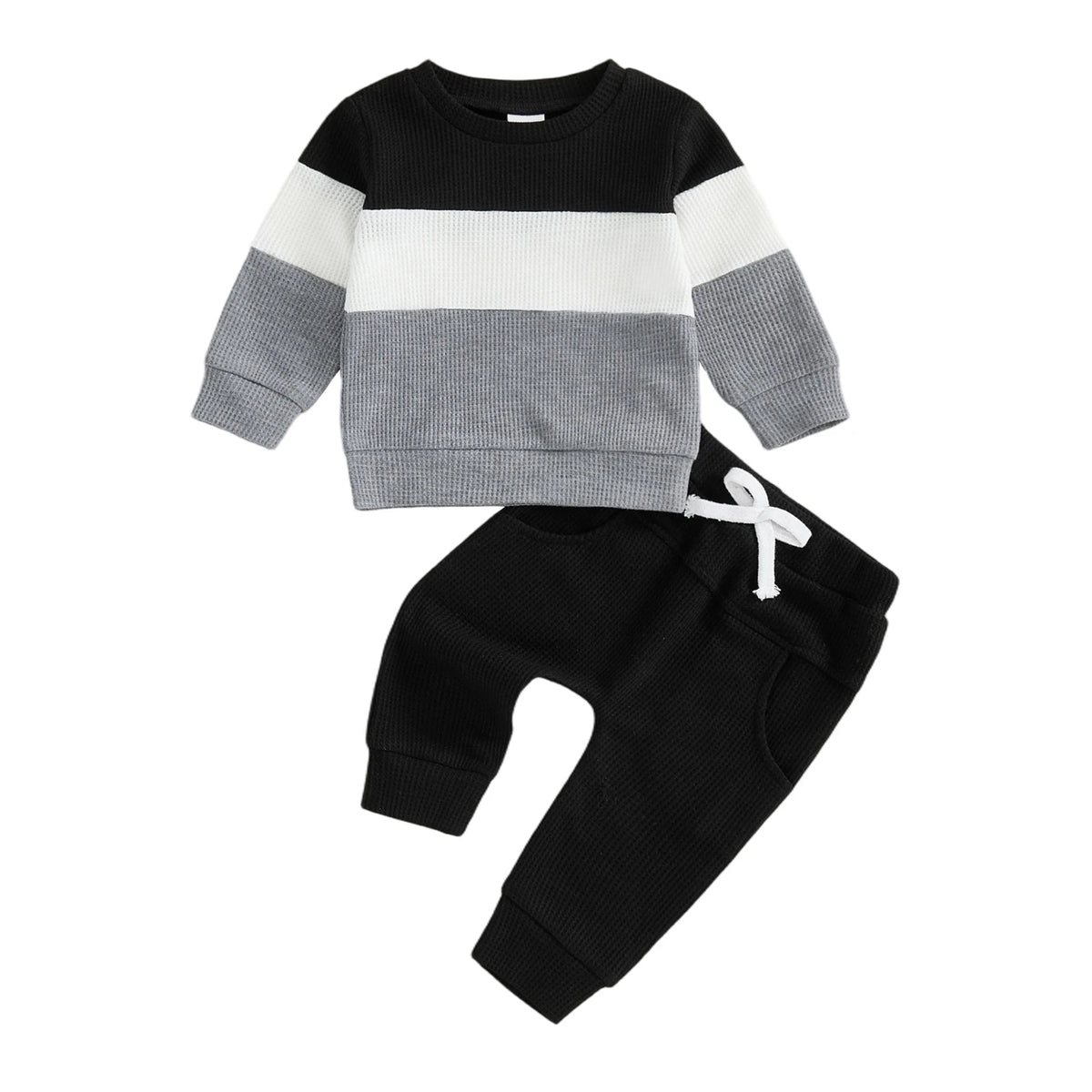 Benji Stripe Set | Black