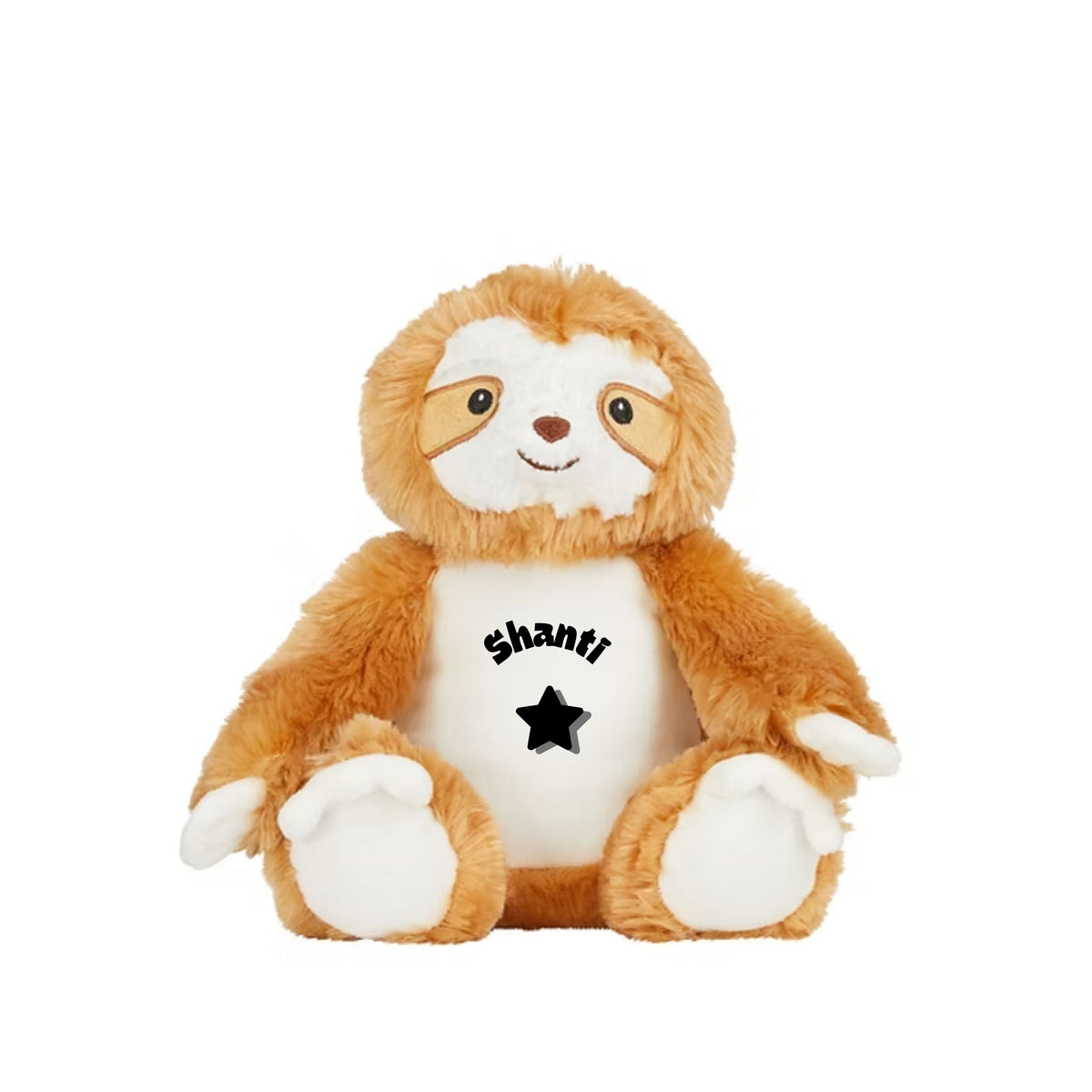 MLW By Design - Personalised Sloth Plush Toy | 4 Print Colours