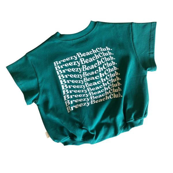 Breezy Co. - Breezy Beach Club Bubble Romper | Forrest Green