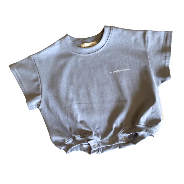 Breezy Co. - Breezy Beach Club Bubble Romper | Pale Blue