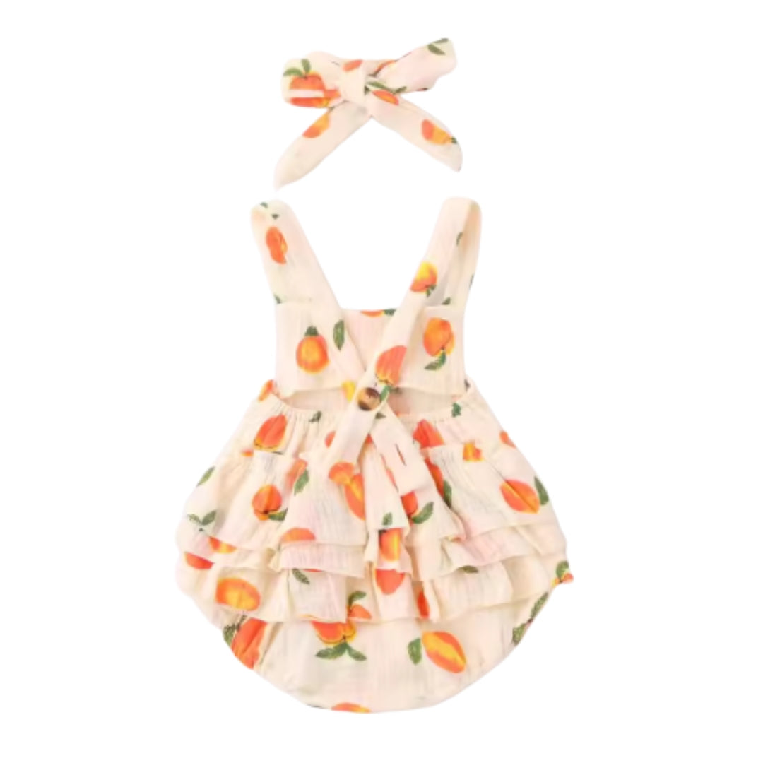 Summer Fruits Romper | Peaches