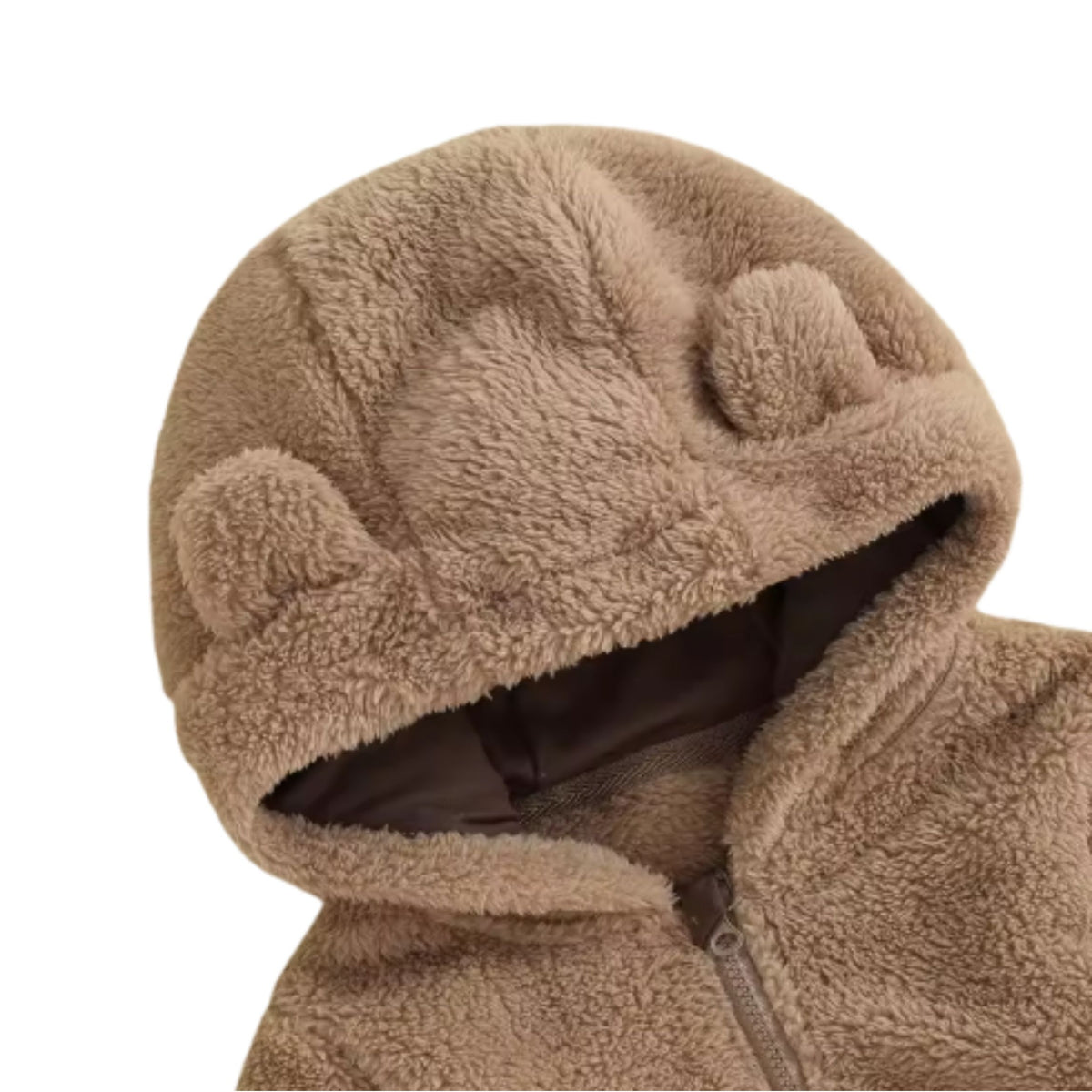Fluffy Plush Teddy Onesie | Brown