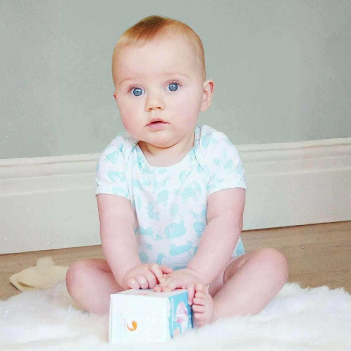 Sparkle Creative - Milk Cotton Mini Me Jumpsuit | Mint Vintage Toy
